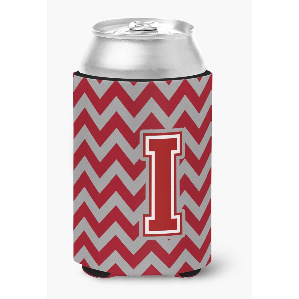 Caroline'S Treasures Cj1049-Icc Letter I Chevron Maroon And White Can Or Bottle Hugger, Multicolor