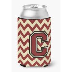 Caroline'S Treasures Cj1061-Ccc Letter C Chevron Maroon And Gold Can Or Bottle Hugger, Multicolor