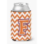 Caroline'S Treasures Cj1062-Fcc Letter F Chevron Orange And Regalia Can Or Bottle Hugger, Multicolor