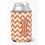 Caroline'S Treasures Cj1062-Icc Letter I Chevron Orange And Regalia Can Or Bottle Hugger, Multicolor