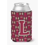 Caroline'S Treasures Cj1078-Lcc Letter L Football Garnet And Gold Can Or Bottle Hugger, Multicolor