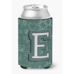 Letter E Back To School Initial Can Or Bottle Hugger Cj2010-Ecc