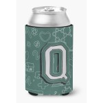 Letter Q Back To School Initial Can Or Bottle Hugger Cj2010-Qcc