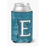 Letter E Sea Doodles Initial Alphabet Can Or Bottle Hugger Cj2014-Ecc