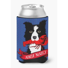 Caroline'S Treasures Vha3011Cc Ahoy Matey Nautical Border Collie Can Or Bottle Hugger, Multicolor