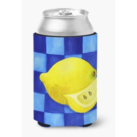 Caroline'S Treasures Whw0116Cc Lemon In Blue By Ute Nuhn Can Or Bottle Hugger, Multicolor