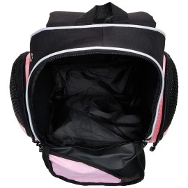 Vizari Solano Soccer Backpack With Ball Compartment, Pink - Soccer Ball Bag With Vented Ball Pocket And Mesh Side Cargo Pockets Fits Size 5 Ball - Large Size Soccer Bags For Boys And Girls