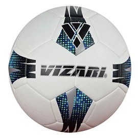 Vizari Villa Soccer Ball White/Blue/Black Size 4