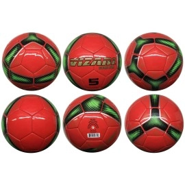 Vizari Sports Cordoba Usa Soccer Balls With Size 3, Size 4 & Size 5 For Girls, Boys & Kids Of All Ages - Unique Graphics - 5 Colors - Inflate & Play Outdoor Sports Balls. (4, Red)