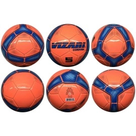 Vizari Sports Cordoba Usa Soccer Balls With Size 3, Size 4 & Size 5 For Girls, Boys & Kids Of All Ages - Unique Graphics - 5 Colors - Inflate & Play Outdoor Sports Balls. (3, Orange)