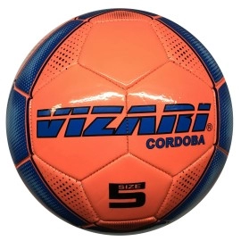 Vizari Sports Cordoba Usa Soccer Balls With Size 3, Size 4 & Size 5 For Girls, Boys & Kids Of All Ages - Unique Graphics - 5 Colors - Inflate & Play Outdoor Sports Balls. (4, Orange)