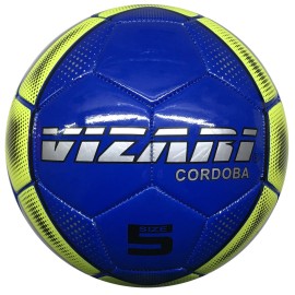 Vizari Sports Cordoba Usa Soccer Balls With Size 3, Size 4 & Size 5 For Girls, Boys & Kids Of All Ages - Unique Graphics - 5 Colors - Inflate & Play Outdoor Sports Balls. (4, Cyan Blue)
