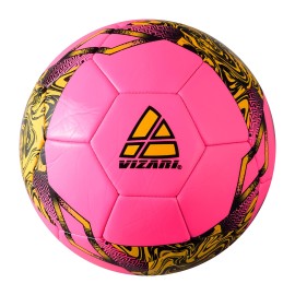 Vizari 'Toledo' Soccer Ball for Kids and Adults (3, Pink/Neon Yellow)
