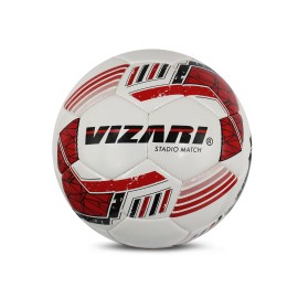 Vizari Stadio Match NFHS Soccer Ball Game Ball | for Teens and Adults (4, White)