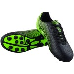 Vizari Stealth Fg Soccer Shoes | Firm Ground Outdoor Soccer Shoes For Boys And Girls | Lightweight And Easy To Wear Youth Outdoor Soccer Cleats | Black/Green | Little Kid