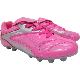 Vizari Striker Fg Soccer Shoe, Pink/Silver, Big Kid, Size 3.5