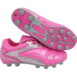 Vizari Striker Fg Soccer Shoe (Toddler/Little Kid/Big Kid) 11 M Us Little Kid Pink/Silver