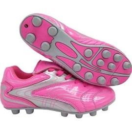 Vizari Striker Fg Soccer Shoe (Toddler/Little Kid/Big Kid) 8 Us Toddler Pink/Silver