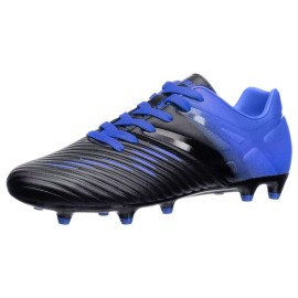 Vizari Liga Fg Soccer Shoes For Kids, Firm Ground Outdoor Soccer Shoes For Kids (10 M Us Toddler, Black/Blue)