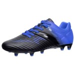 Vizari Liga Fg Soccer Shoes For Kids, Firm Ground Outdoor Soccer Shoes For Kids (9 M Us Toddler, Black/Blue)