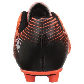 Vizari Stealth Fg Soccer Shoes | Firm Ground Outdoor Soccer Shoes For Boys And Girls | Lightweight And Easy To Wear Youth Outdoor Soccer Cleats | Orange/Black | Little Kid