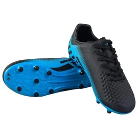Vizari Kid'S Santos Jr, Fg Soccer Shoes/Cleats For Boys And Girls (Black/Sky Blue, Us_Footwear_Size_System, Big_Kid, Men, Numeric, Medium, Numeric_5_Point_5)