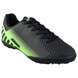 Vizari Santos Adult Men Women Turf Soccer Shoes For Indoor And Outdoor Artificial Turf Surfaces (Black Green, Us_Footwear_Size_System, Adult, Men, Numeric, Medium, Numeric_7_Point_5)