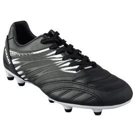 Vizari Men'S Valencia Fg Firm Ground Soccer Shoes/Cleats For Teens And Adults (Black/White, Us_Footwear_Size_System, Adult, Men, Numeric, Medium, Numeric_12)