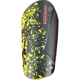 Vizari 'Elite' Slip-In Soccer Shinguards With Compression Sleeve (Black/Yellow/Red, Large)
