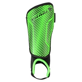 Vizari Matera Soccer Shin Guards | Shinguards For Adults And Kids With Ankle Protection (Green / Black, Medium)