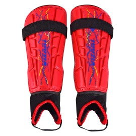 Vizari Zodiac Soccer Shin Guards | For Kids And Adults | Detachable Ankle Protection (Xxs, Red)