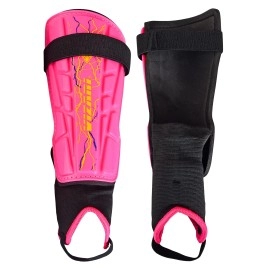 Vizari Zodiac Soccer Shin Guards | For Kids And Adults | Detachable Ankle Protection (L, Pink)
