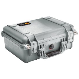 Pelican 1450 Case With Foam (Silver)