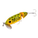 Arbogast Jitterbug Topwater Bass Fishing Lure - Excellent for Night Fishing, Freshwater Fishing Gear and Accessories, Frog Yellow Belly, 3