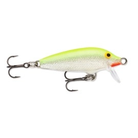 Rapala Original Floater 03 Fishing lure, 1.5-Inch, Silver Fluorescent Chartreuse