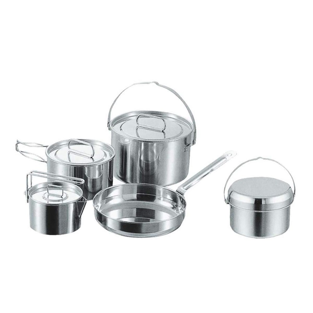 Captain Stag M-5504 Laguna Stainless Steel Cooker, L Set