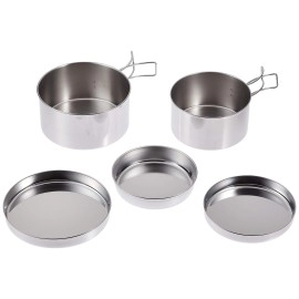 Captain Stag M-7520 Camping Tableware, 5-Piece Set