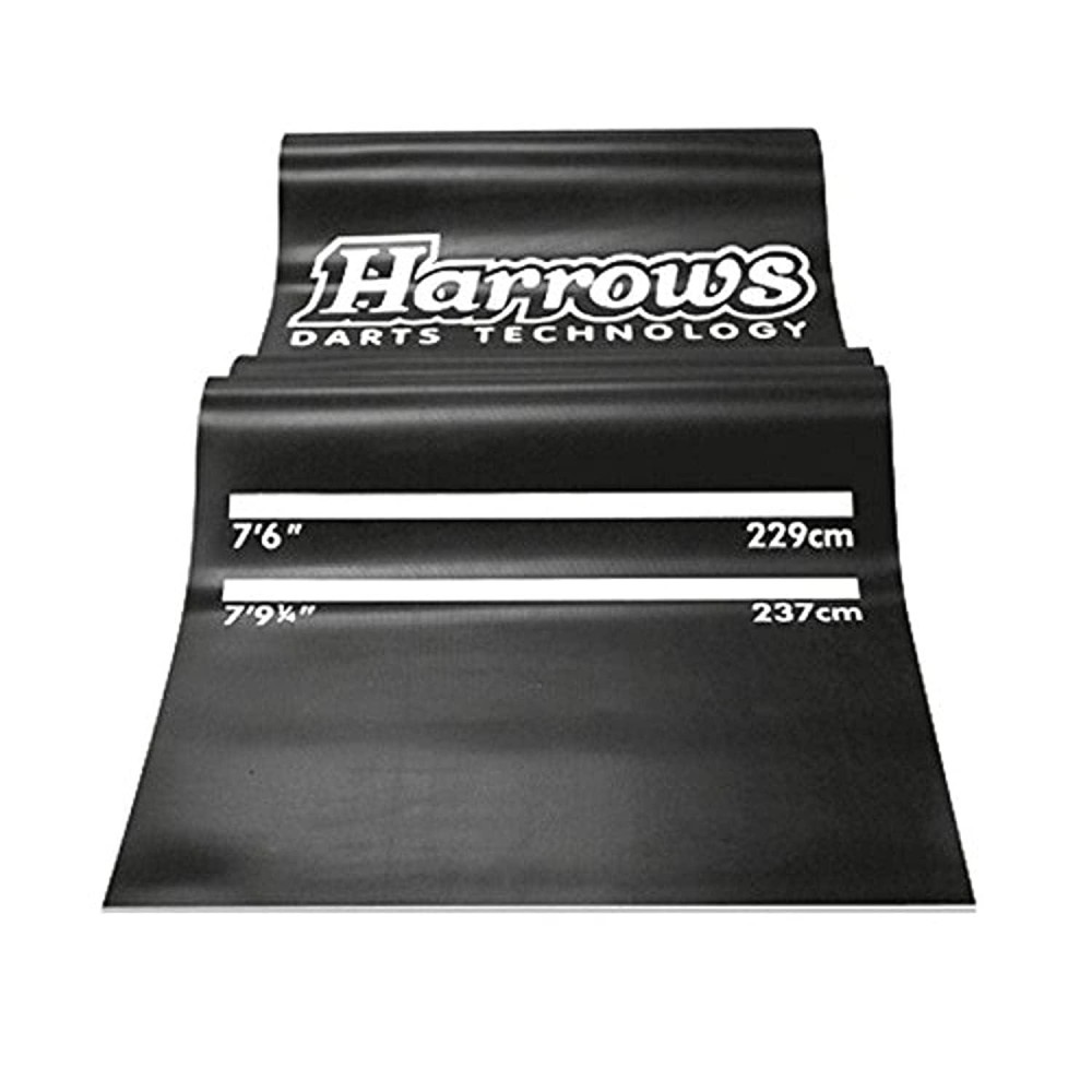 Harrows Professional Dart Mat - Black, 300cm