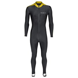 NeoSport Unisex Full Body Sport Skin-Black/Yellow-Large