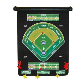 Magnetic Baseball Theme Dart Set Comes with 6 Magnetic Darts, Multi