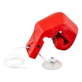 Taylor Made Buoy for Personal Watercrafts, Hook Under Quick Attachment, Flexible Shape, Inflation Valve, Suction Cup and Securing Line Included, for Use at Low Speed or Docking, Red - 2020108224
