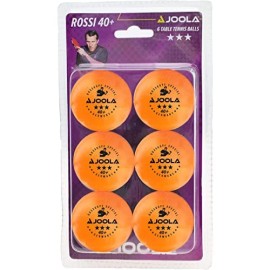 JOOLA Rossi 3-Star Table Tennis Balls - 6 pack - Orange