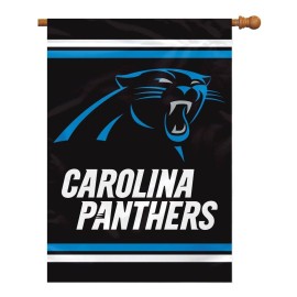 Fremont Die NFL Carolina Panthers 2-Sided House Flag, 28