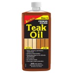 STAR BRITE Premium Golden Teak Oil - Ultimate Sealer, Preserver & Finish for Outdoor Teak & Fine Woods - Ideal for Boats, Furniture, Shower Stools - 16 Ounce (085116)