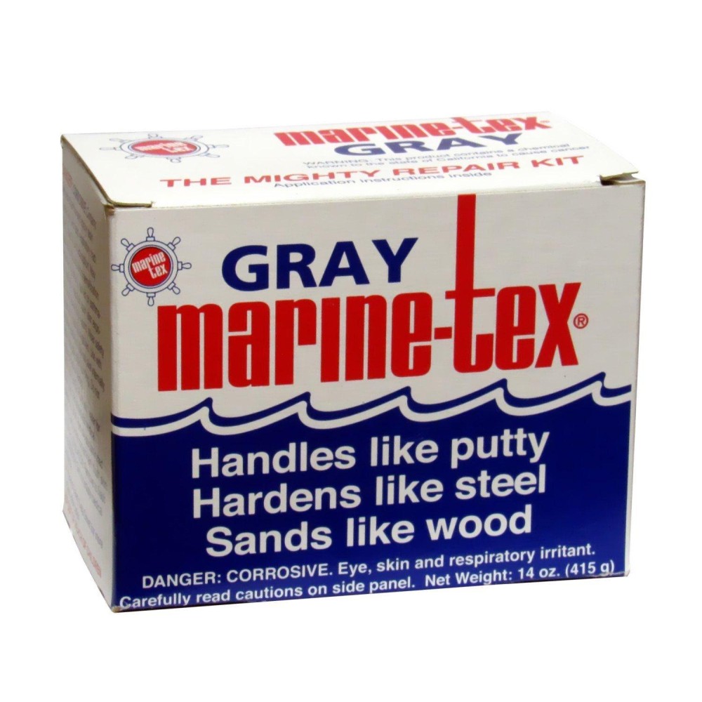 TRAVACO PRODUCTS- MARINE TEX Marine-TEX 14 OZ KIT Gray