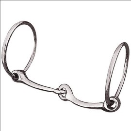 Weaver Leather Draft Bit Snaffle Mouth , Nickel Plated, 7
