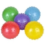 Rhode Island Novelty 5 Inch Knobby Ball Deflated, 10 Assorted Per Order