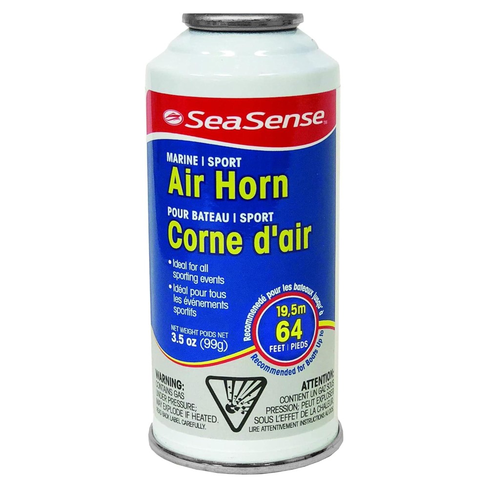 SeaSense Air Horn Refill - Jumbo Size (8 oz), 127 dB (Horn Not Included) - Loud 1 Mile Range, Meets EPA & USCG Standards - Great for Boat & Marine Safety, Ideal for Sporting Events Such as Football