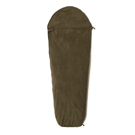 Snugpak Fleece Sleeping Bag Liner with Full Length Side Zipper, Polyester Fleece, Warm Thermal Insulation, Olive