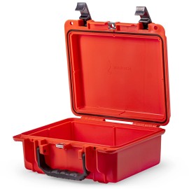 Seahorse 300 Heavy Duty Protective Dry Box Case - TSA Approved / Mil Spec / IP67 Waterproof / Airtight / USA Made for First Aid Kits, Emergency Box, Camera (Orange)